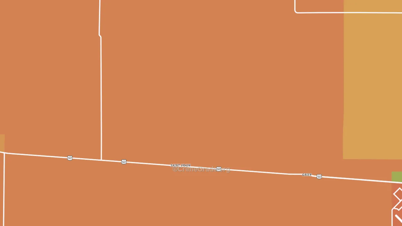 St. Vrain, NM Map of Drug-Related Crime Rates
