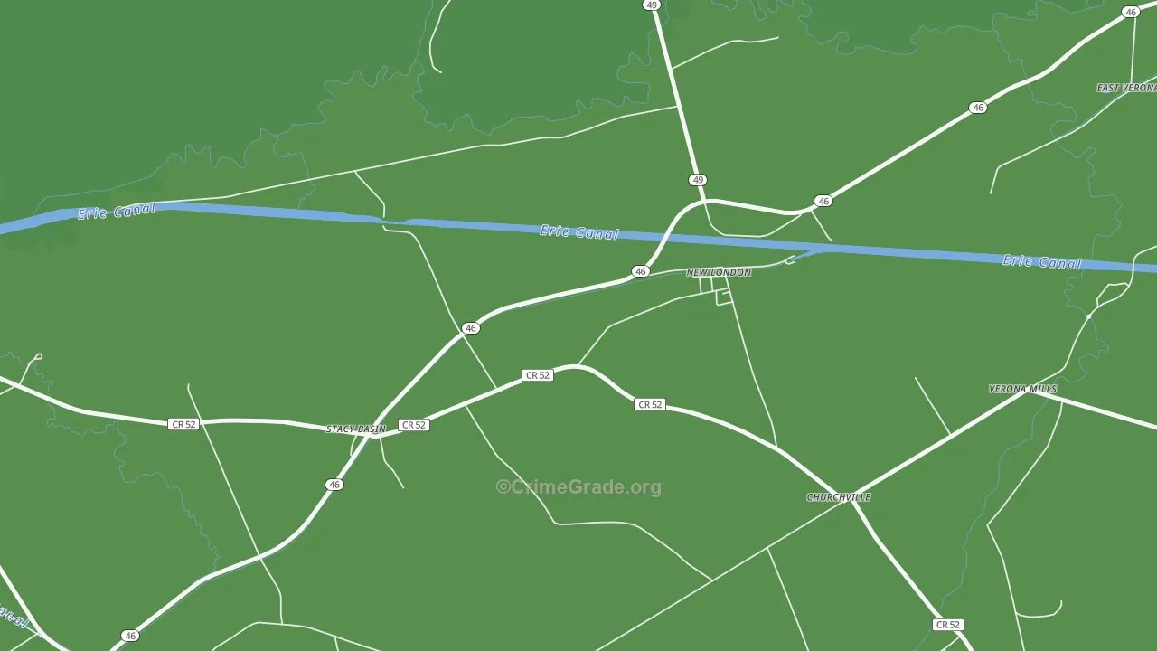 Stacy Basin, NY Map of Drug-Related Crime Rates