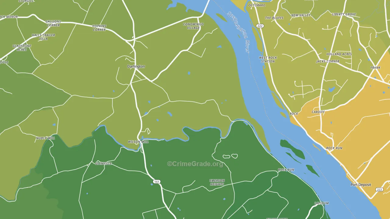Stafford, MD Map of Drug-Related Crime Rates