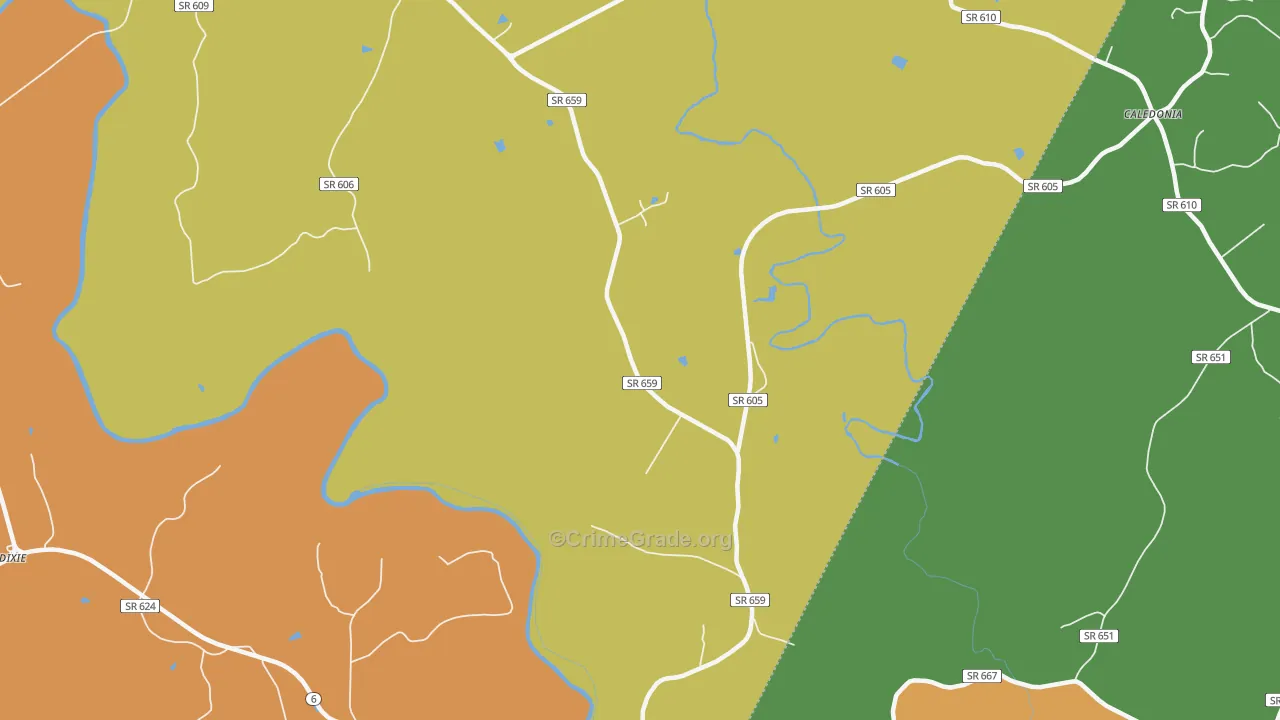 Stage Junction, VA Map of Drug-Related Crime Rates