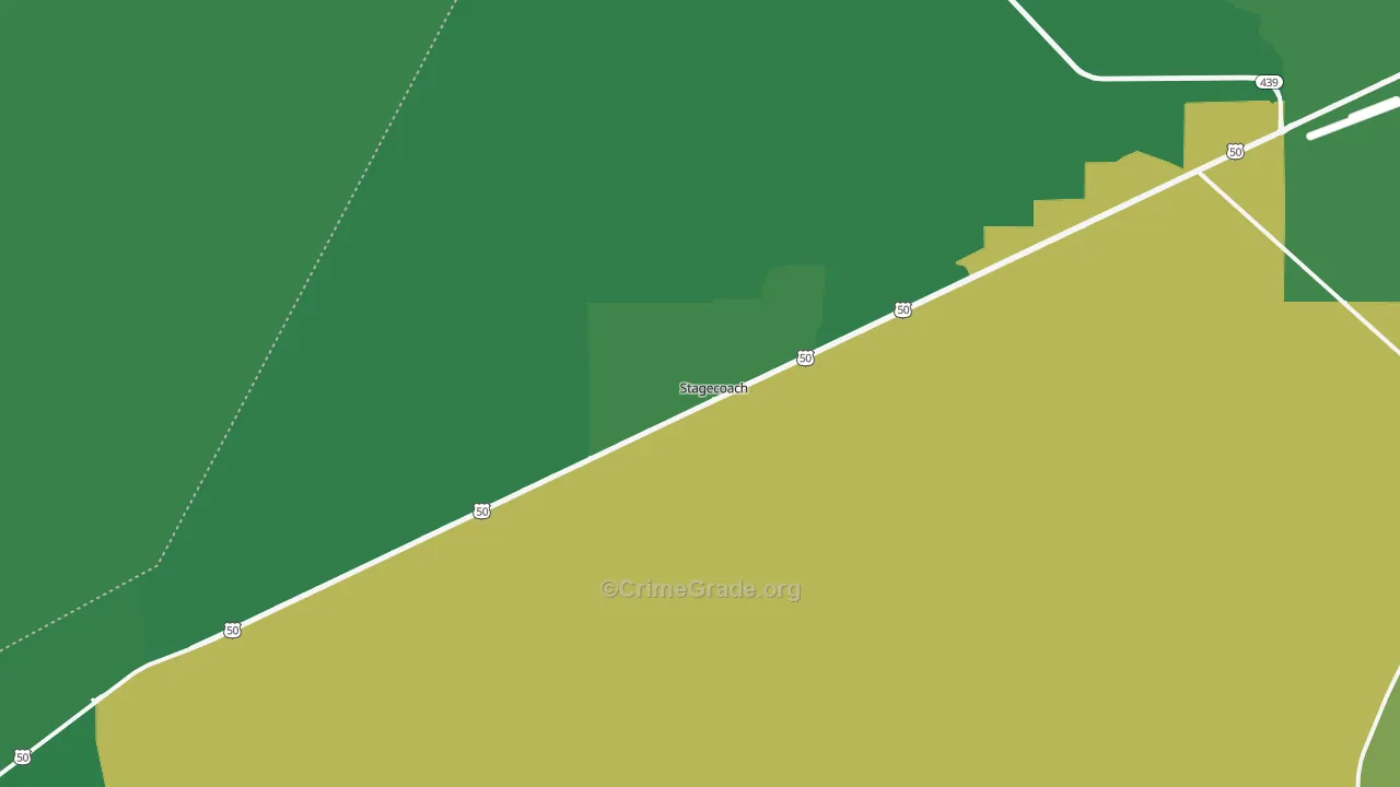 Stagecoach, NV Map of Drug-Related Crime Rates