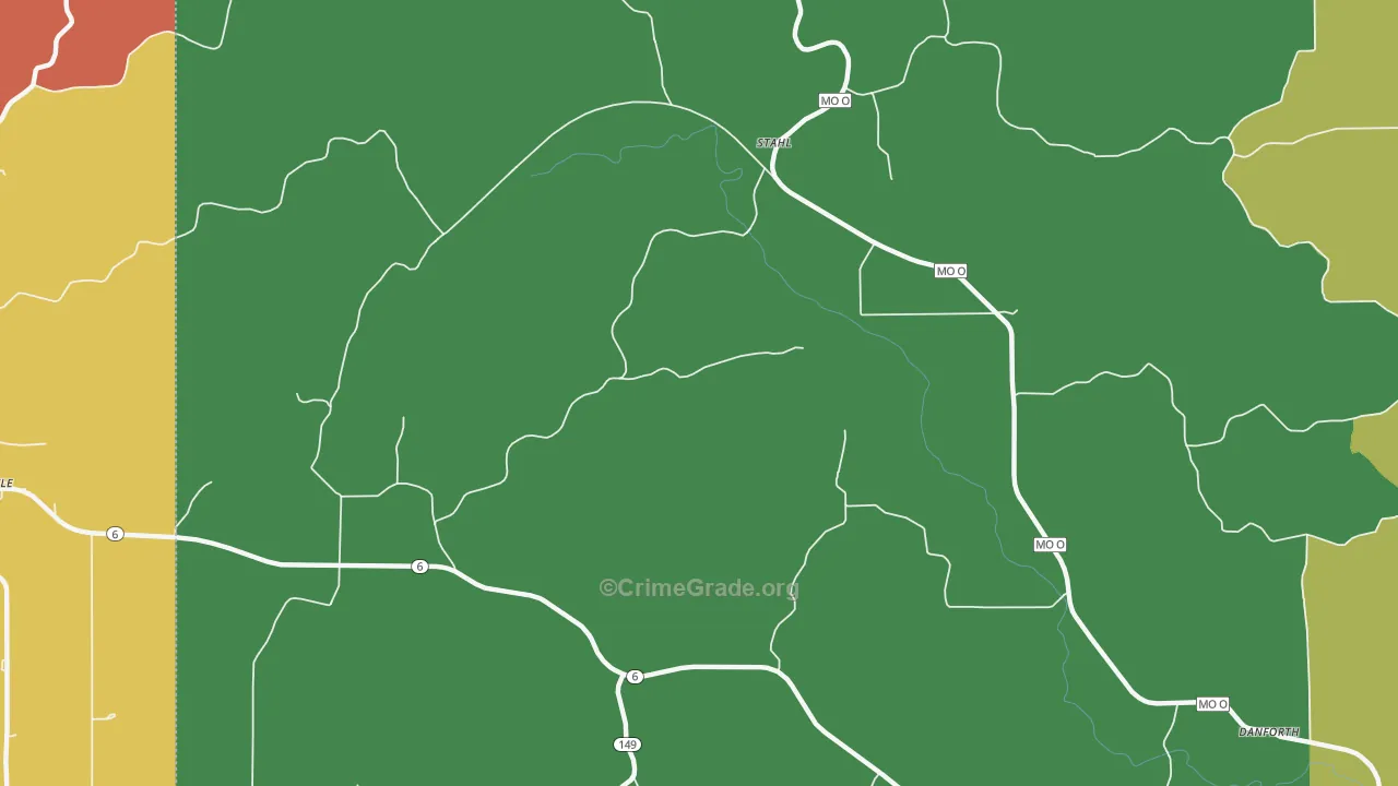 Stahl, MO Map of Drug-Related Crime Rates