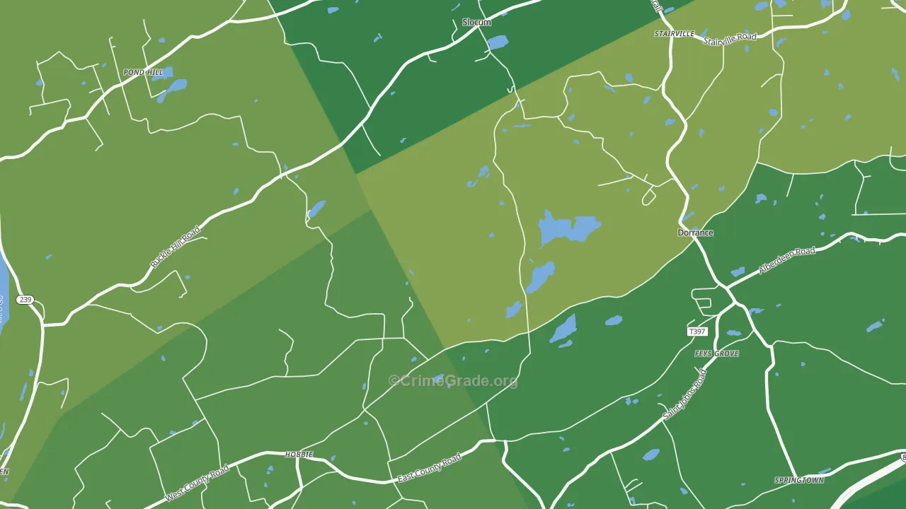 Stairville, PA Map of Drug-Related Crime Rates