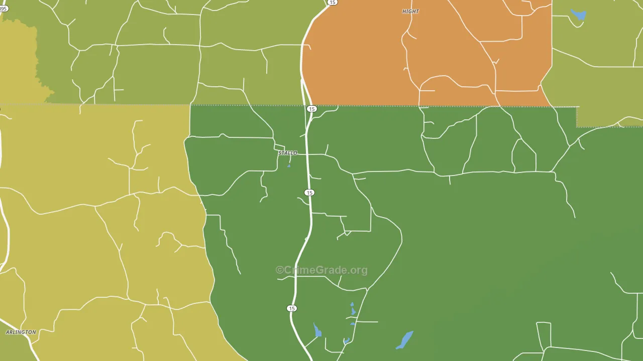 Stallo, MS Map of Drug-Related Crime Rates