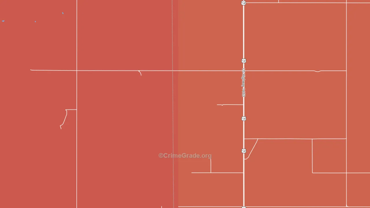 Stamford, SD Map of Drug-Related Crime Rates