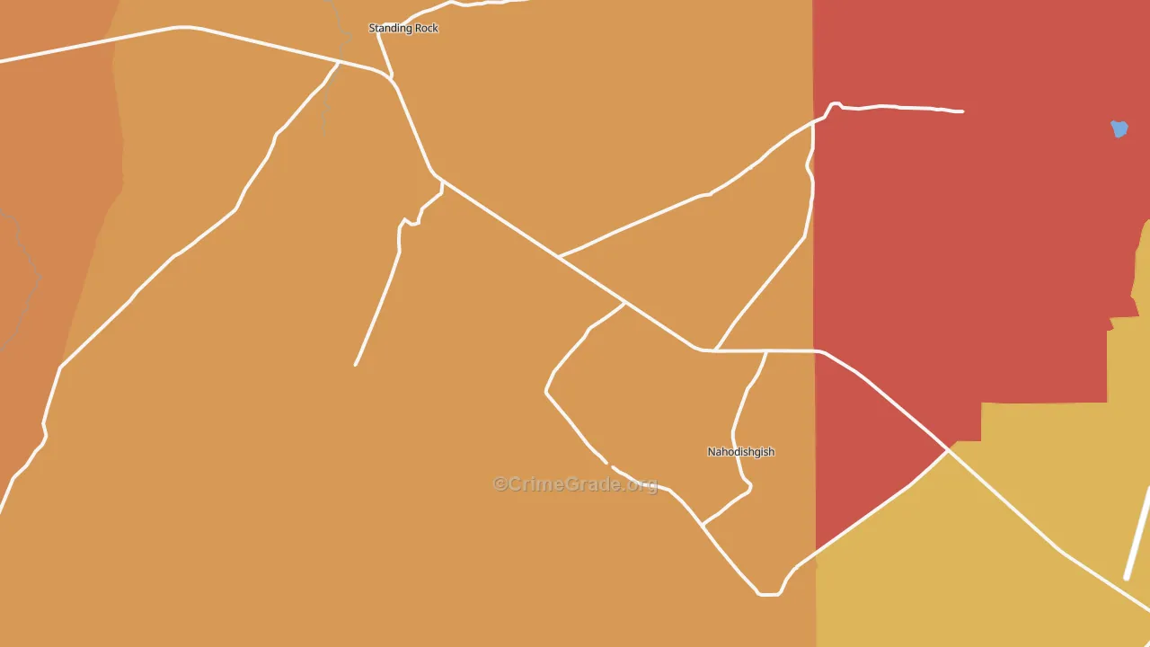Standing Rock, NM Map of Drug-Related Crime Rates