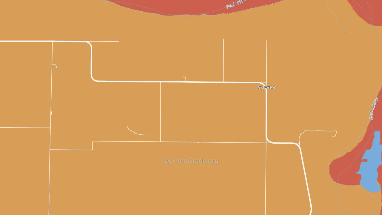 Stanfield, TX Map of Drug-Related Crime Rates