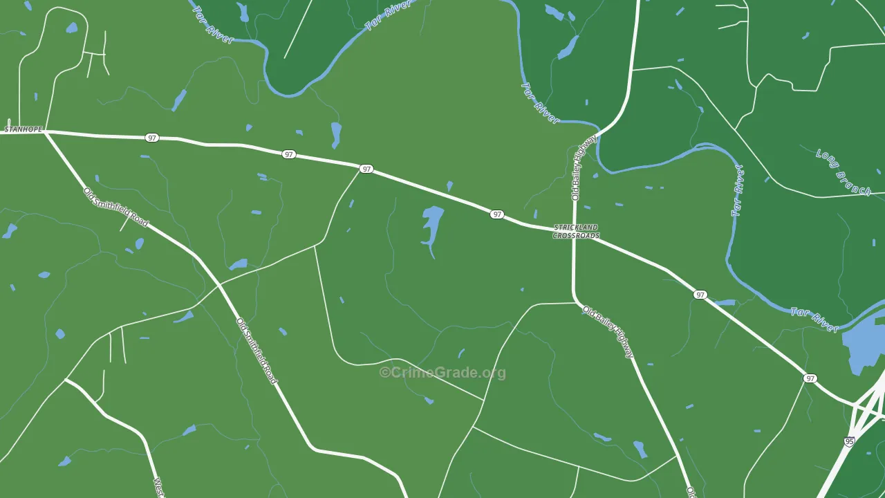 Stanhope, NC Map of Drug-Related Crime Rates