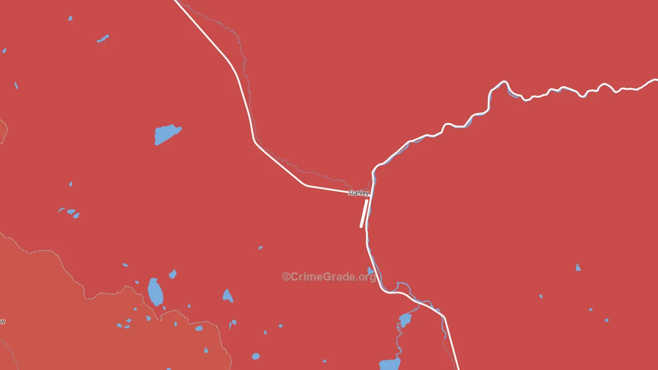 Stanley, ID Map of Drug-Related Crime Rates