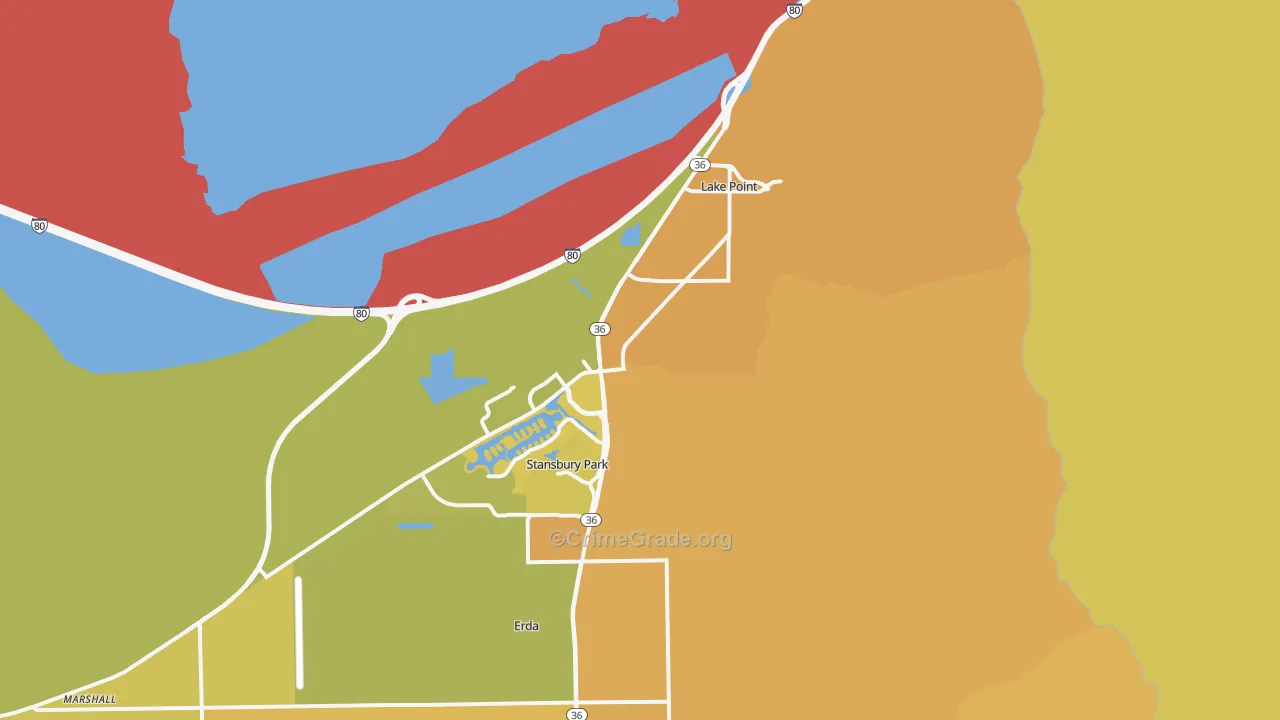 Stansbury Park, UT Map of Drug-Related Crime Rates