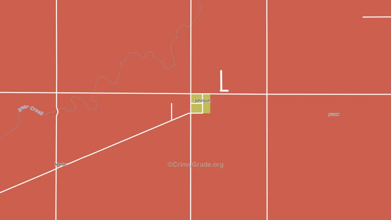 Stanton County, KS Map of Drug-Related Crime Rates