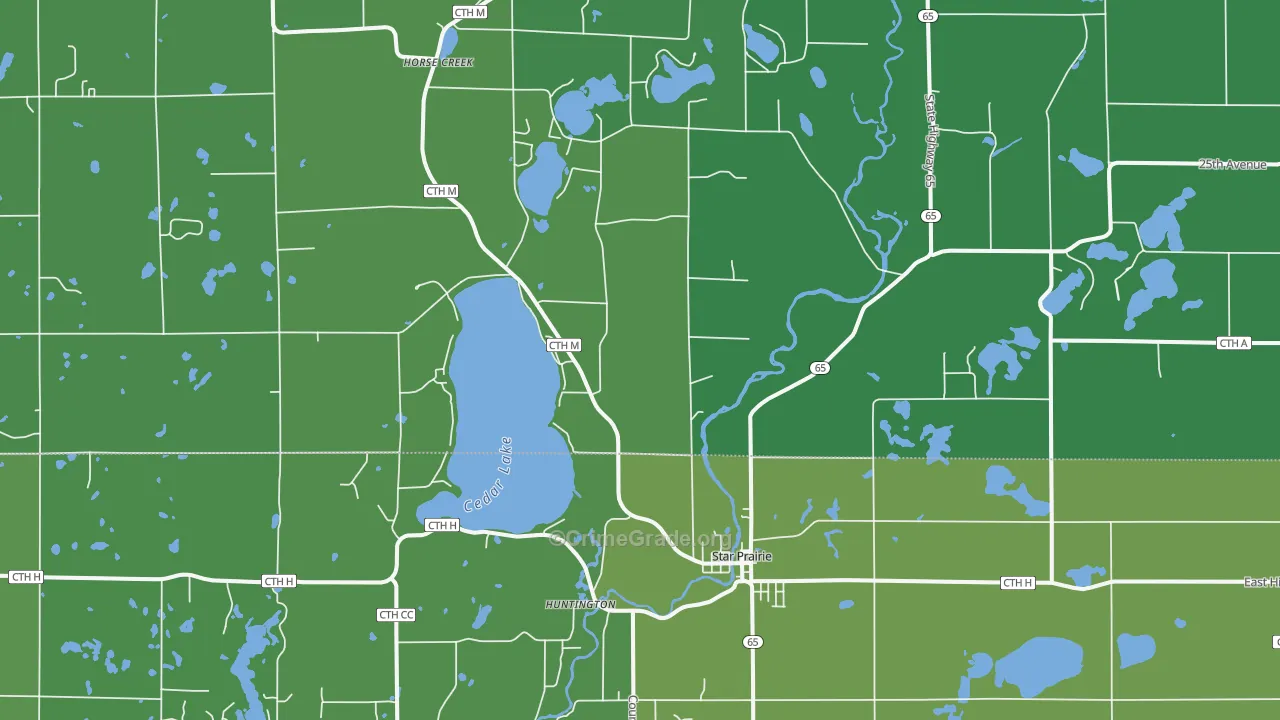 Star Prairie, WI Map of Drug-Related Crime Rates