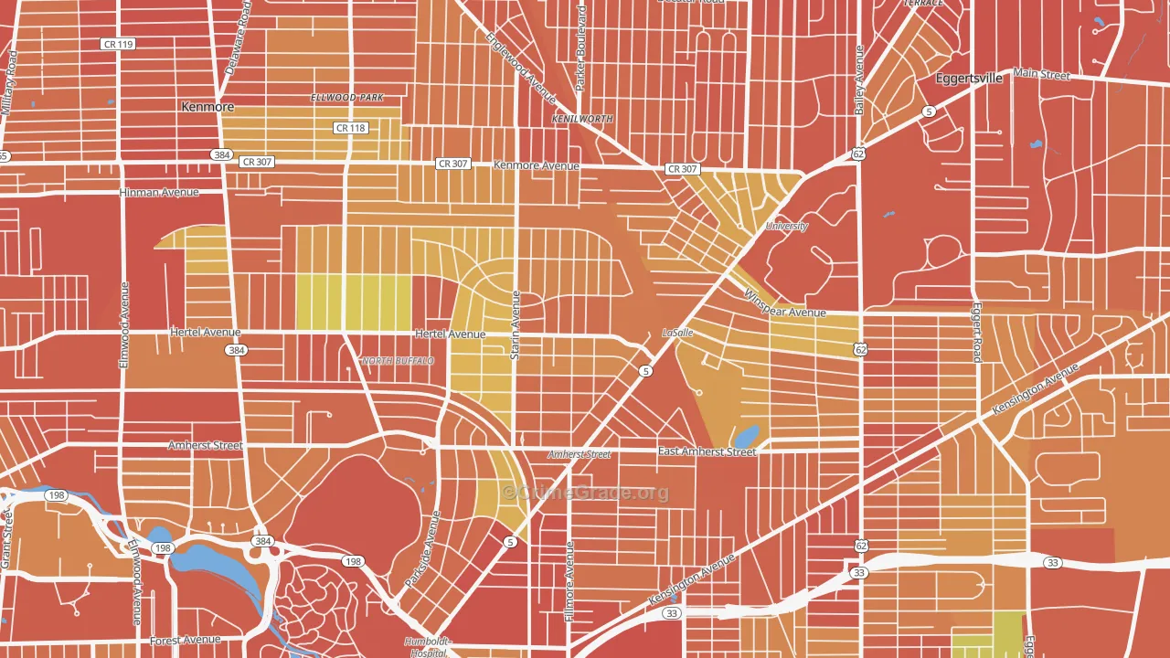 Starin Central, Buffalo, NY Map of Drug-Related Crime Rates
