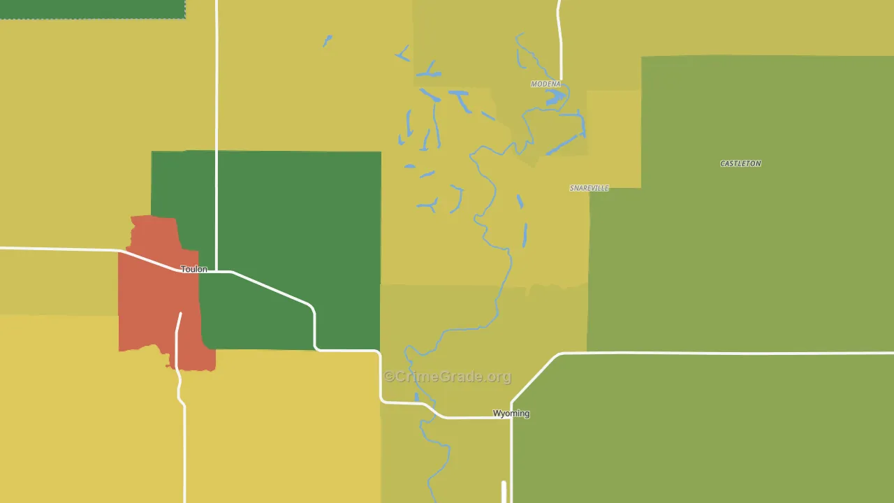 Stark County, IL Map of Drug-Related Crime Rates