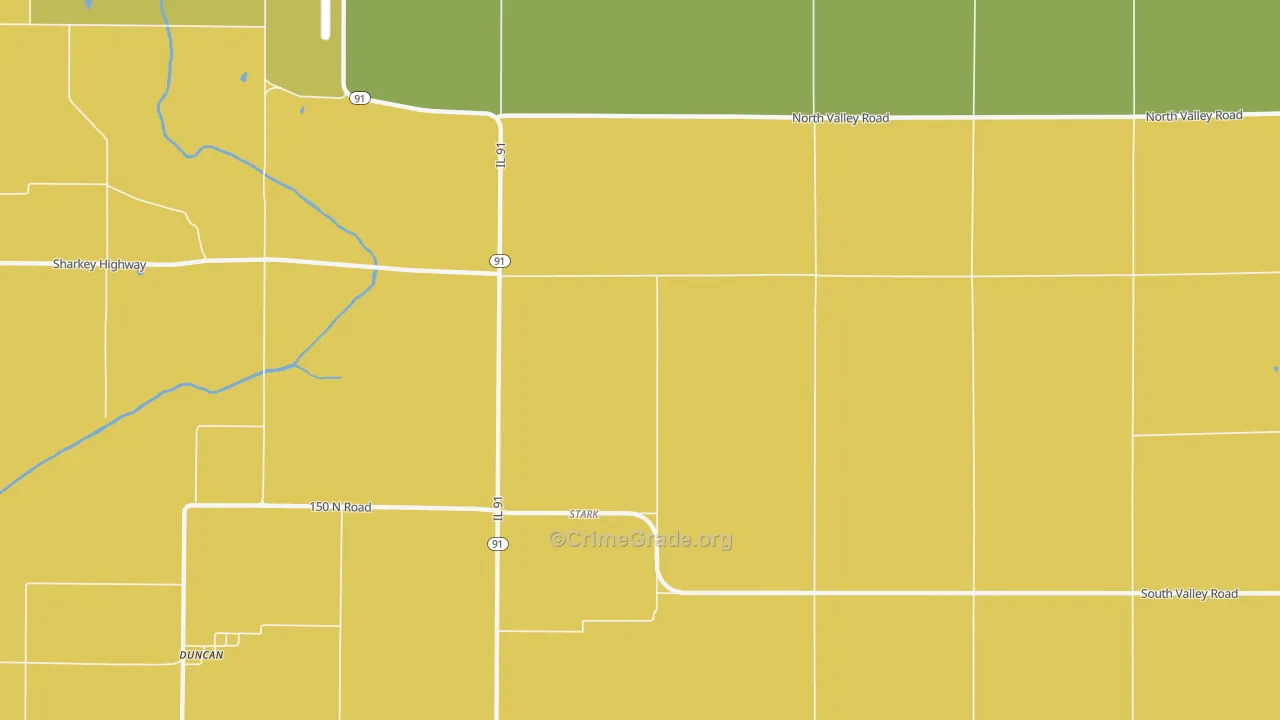 Stark, IL Map of Drug-Related Crime Rates