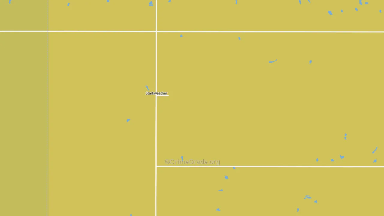 Starkweather, ND Map of Drug-Related Crime Rates