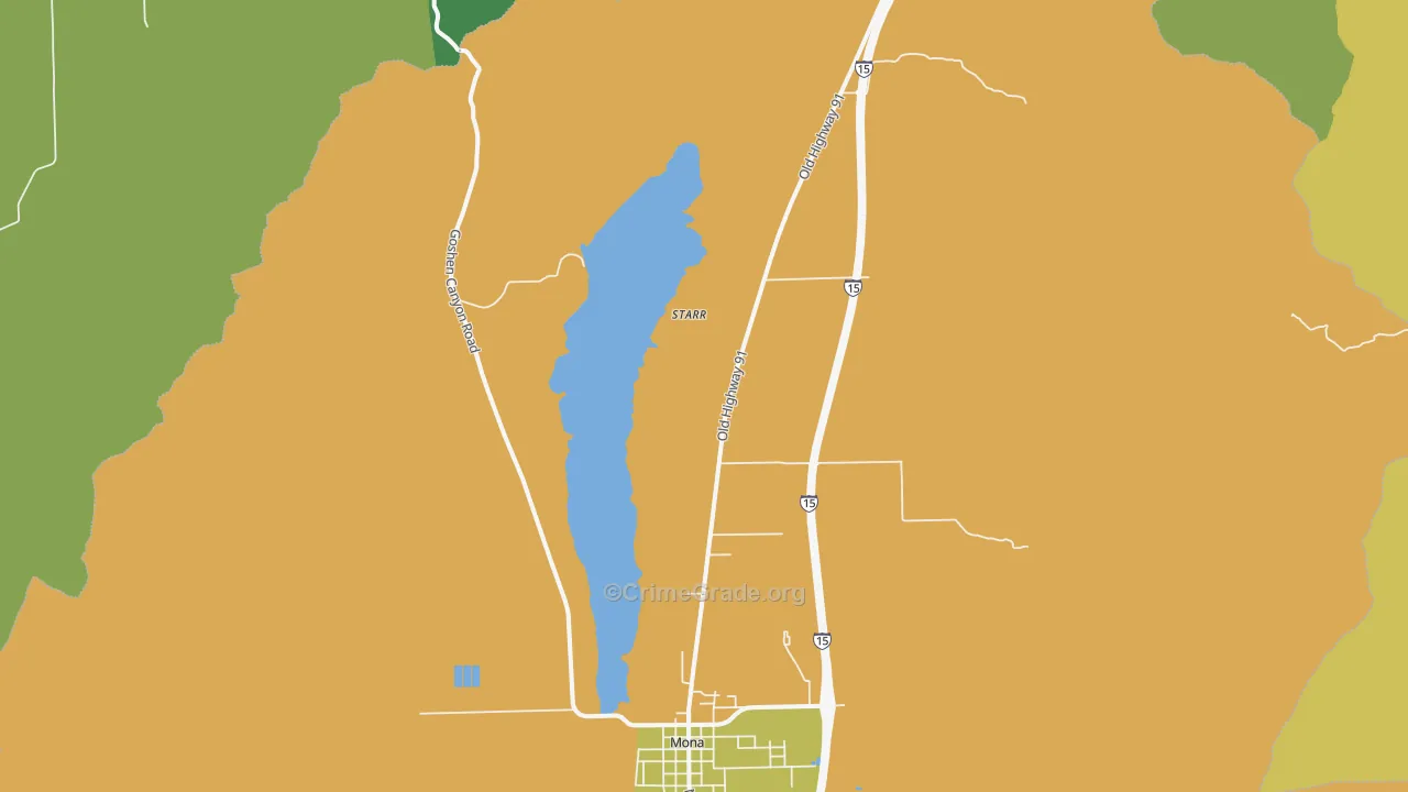 Starr, UT Map of Drug-Related Crime Rates