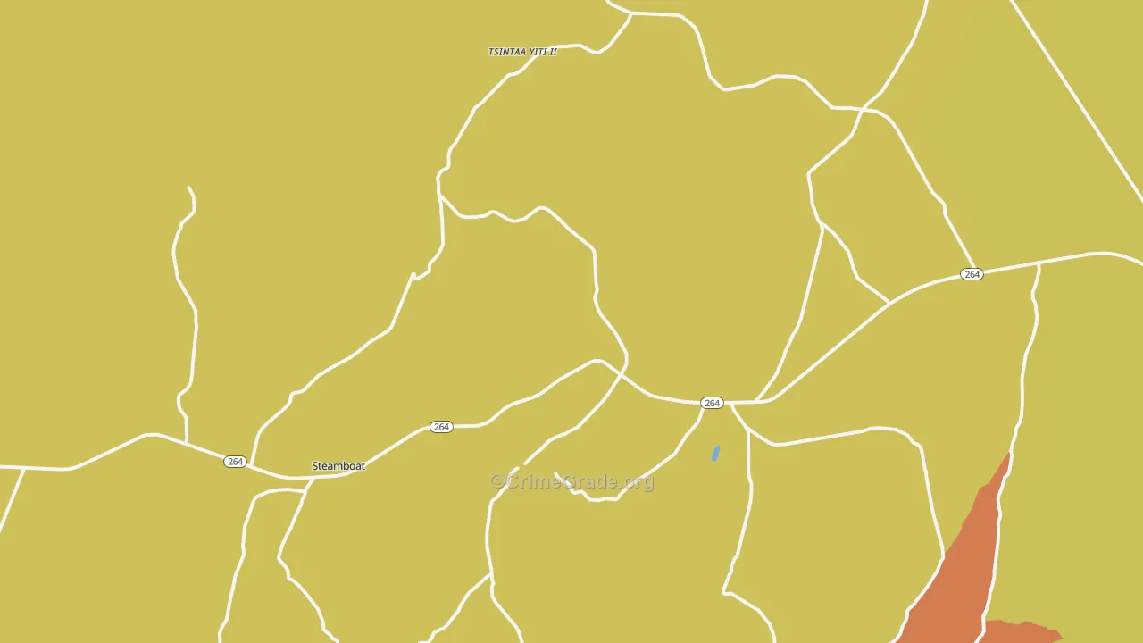 Steamboat Canyon, AZ Map of Drug-Related Crime Rates