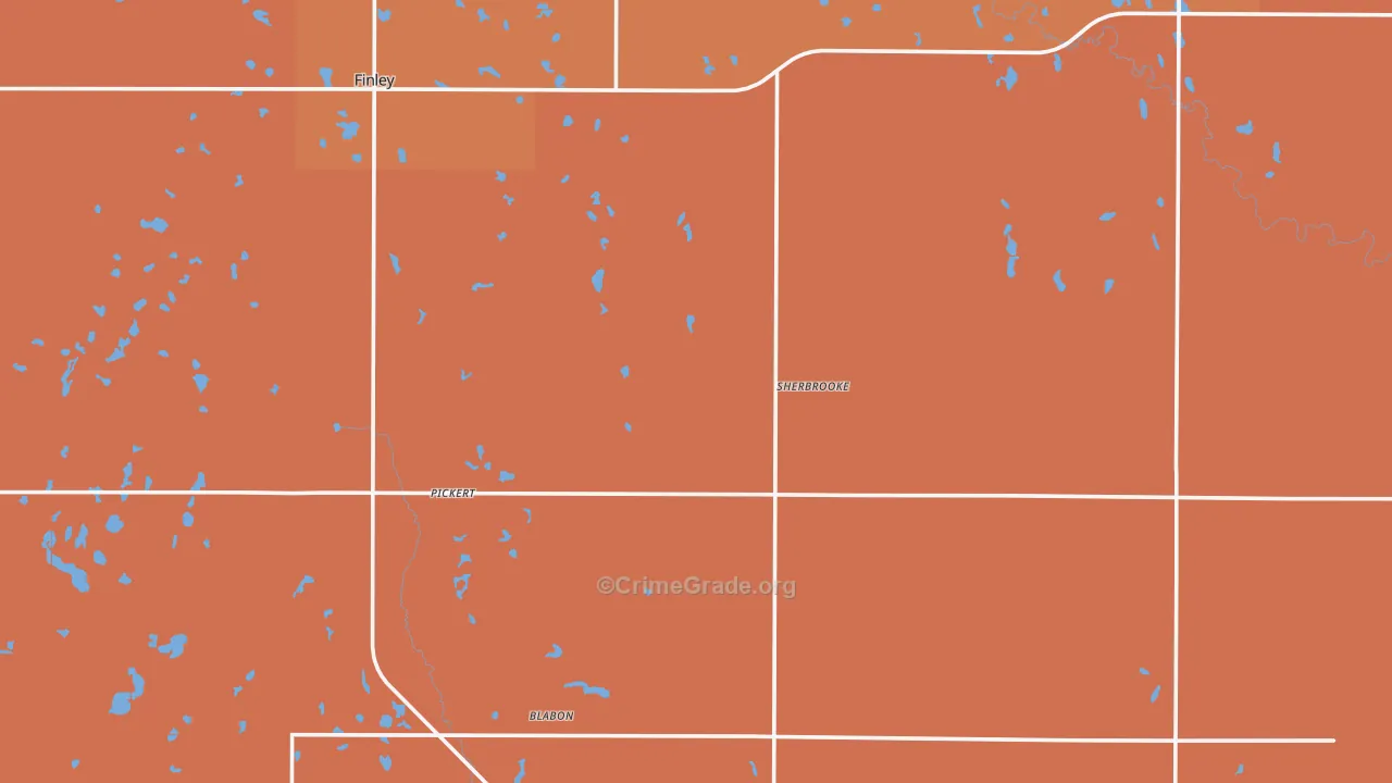 Steele County, ND Map of Drug-Related Crime Rates