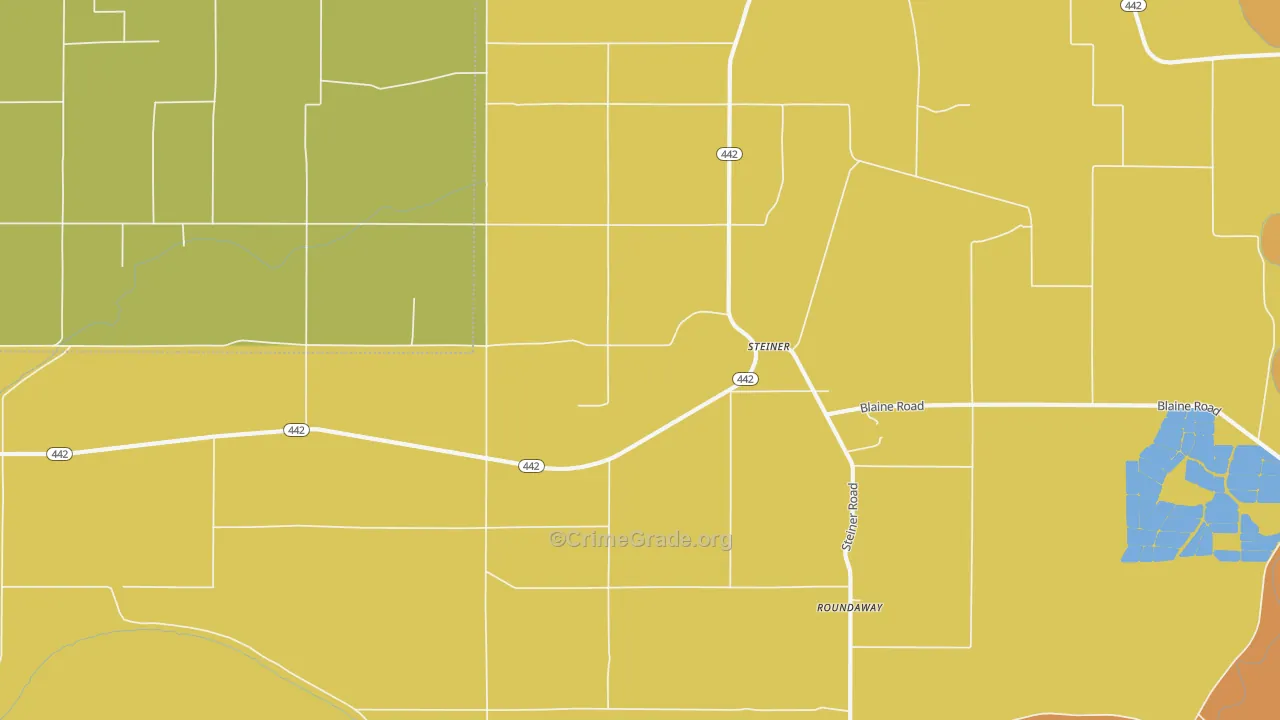 Steiner, MS Map of Drug-Related Crime Rates