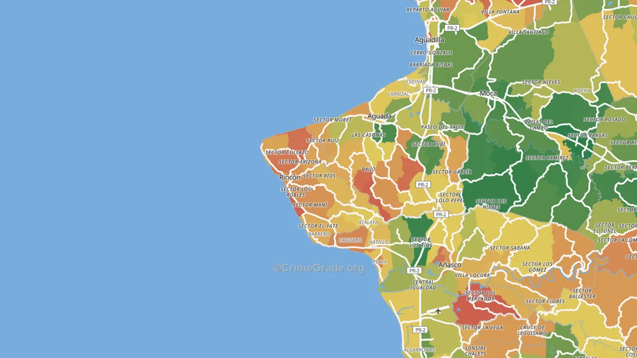 Stella Rincon, PR Map of Drug-Related Crime Rates