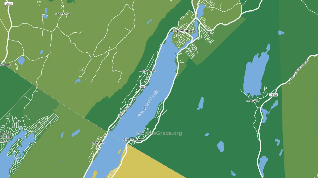 Sterling Forest, NY Map of Drug-Related Crime Rates