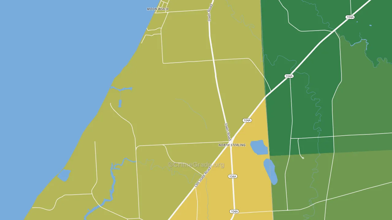 Sterling Valley, NY Map of Drug-Related Crime Rates