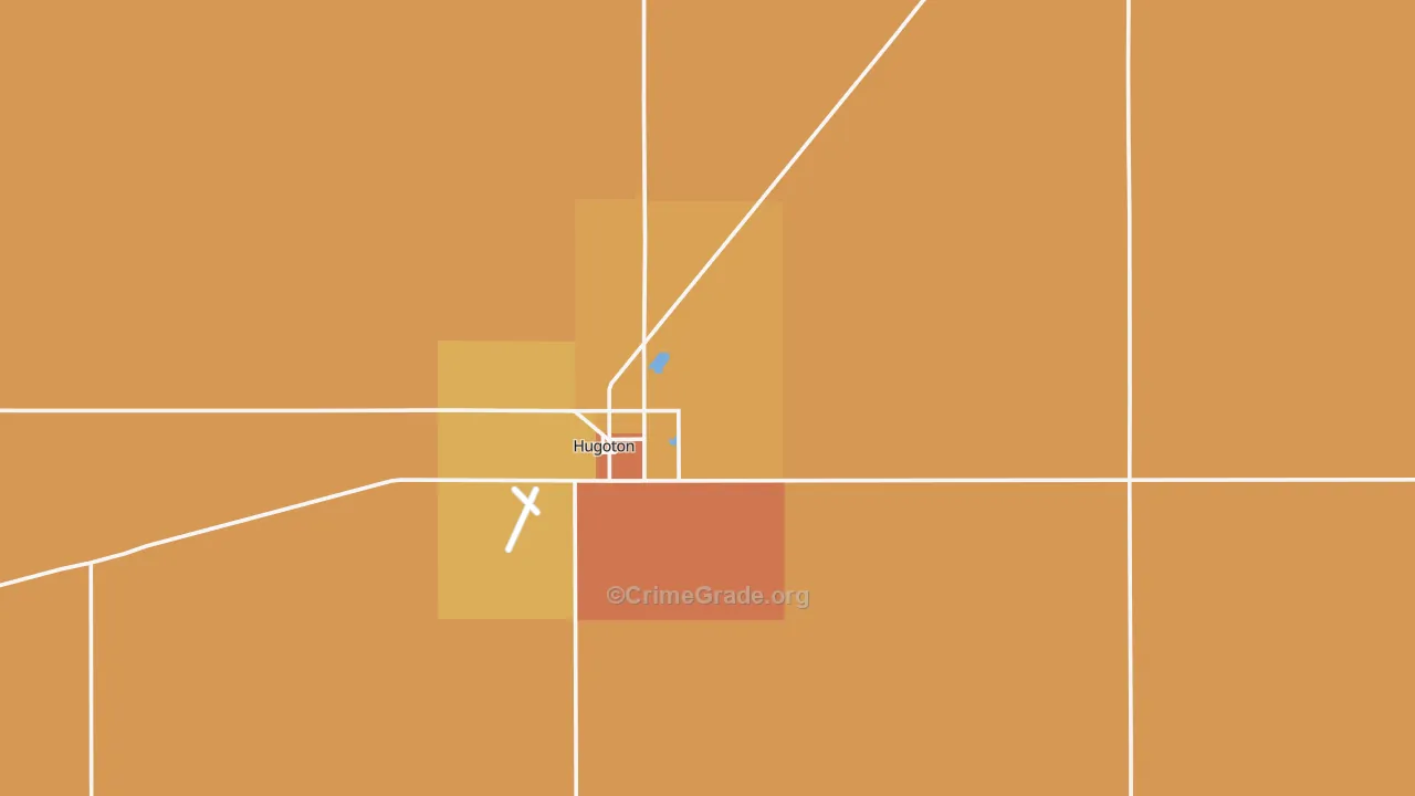 Stevens County, KS Map of Drug-Related Crime Rates