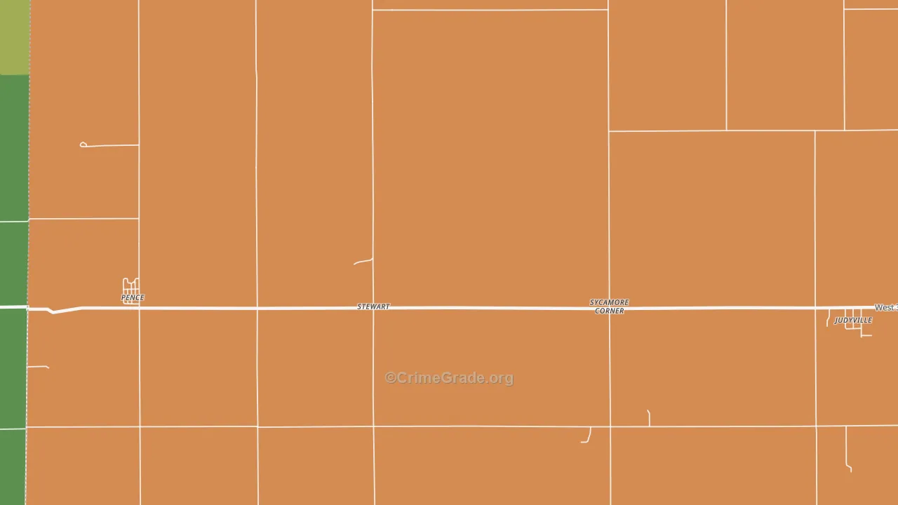 Stewart, IN Map of Drug-Related Crime Rates