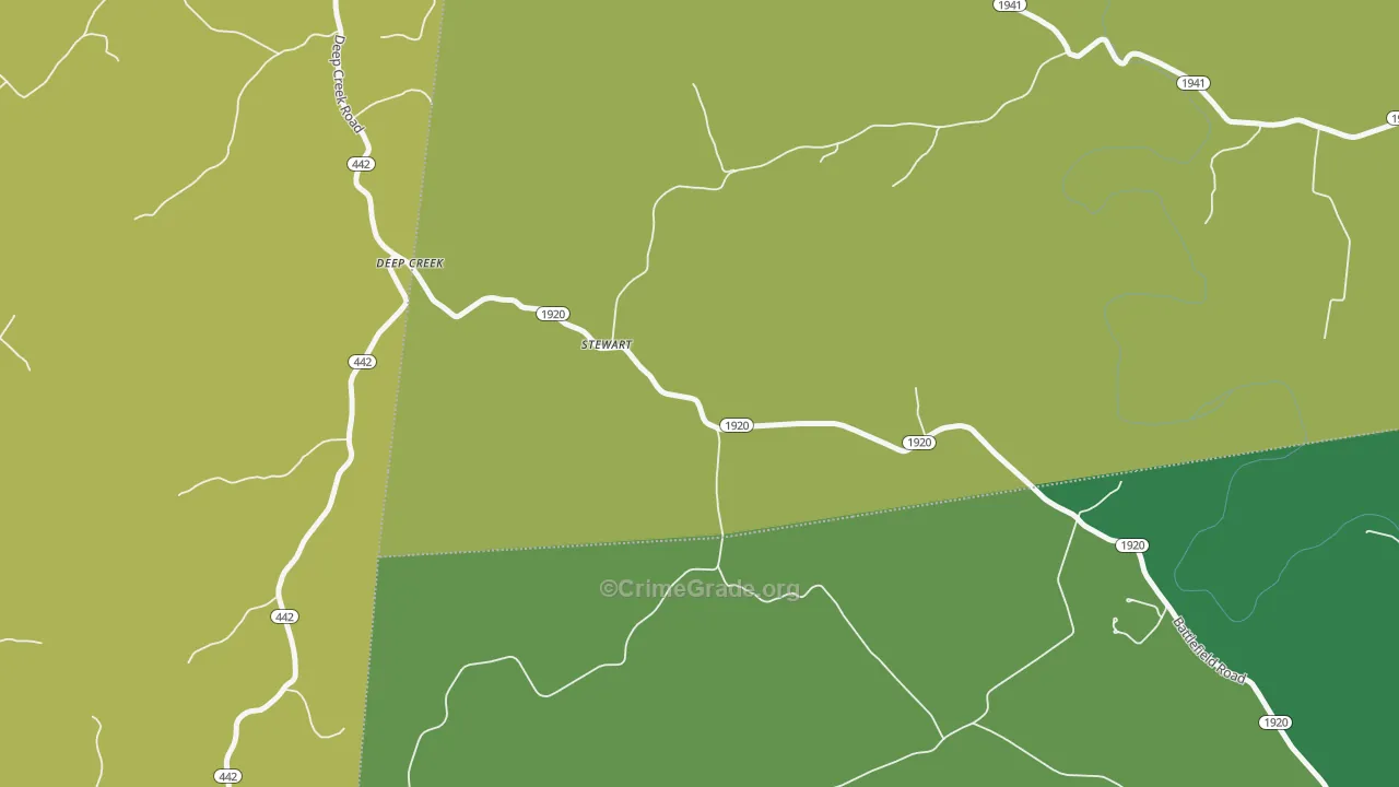 Stewart, KY Map of Drug-Related Crime Rates