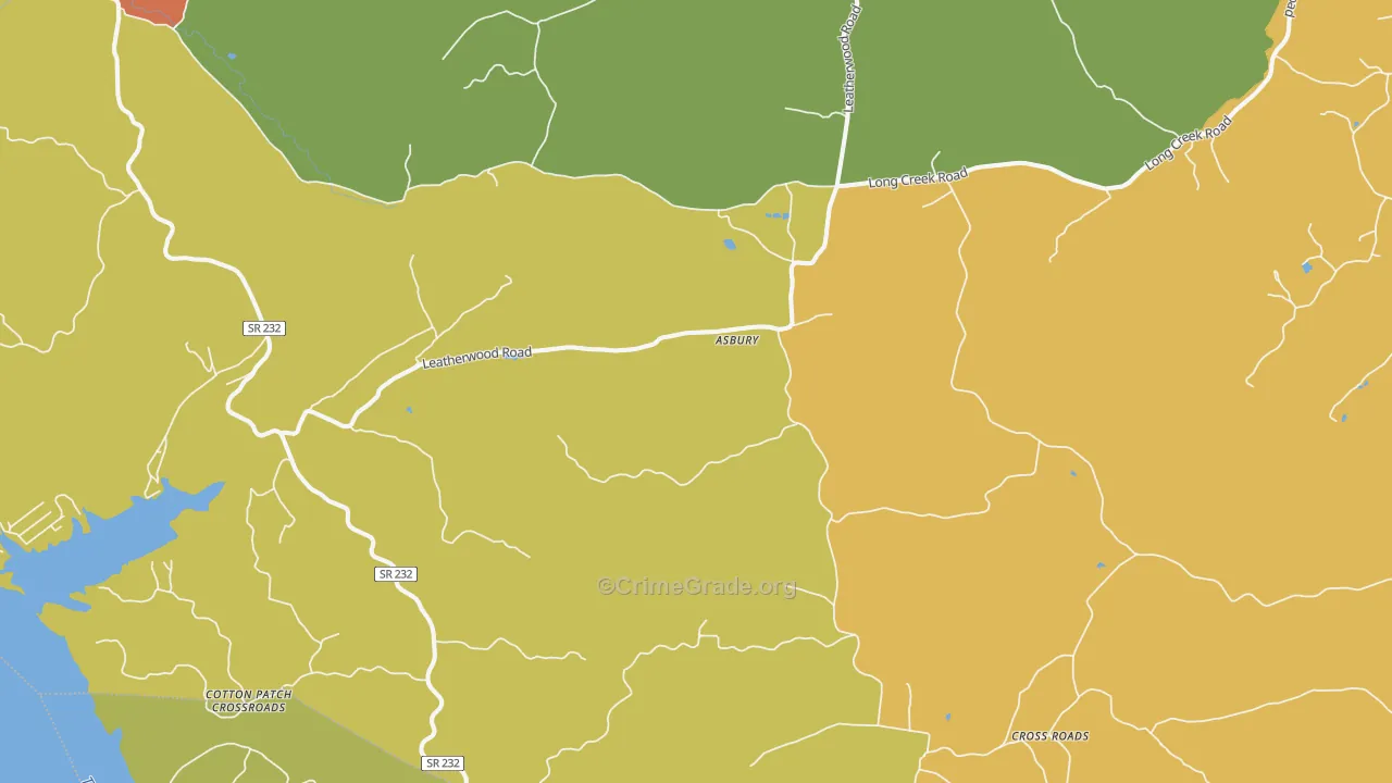 Stewart, TN Map of Drug-Related Crime Rates