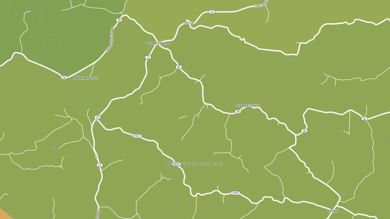 Stewartsville, KY Map of Drug-Related Crime Rates