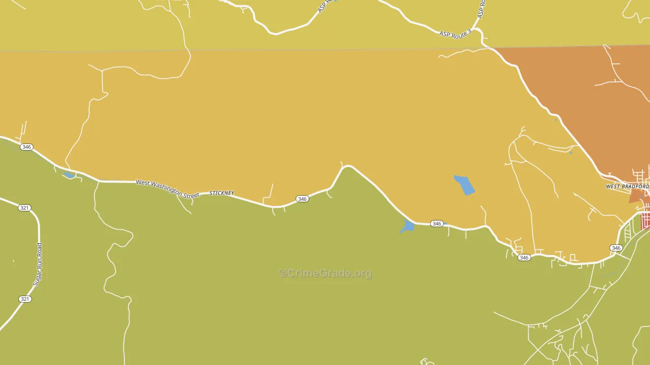 Stickney, PA Map of Drug-Related Crime Rates