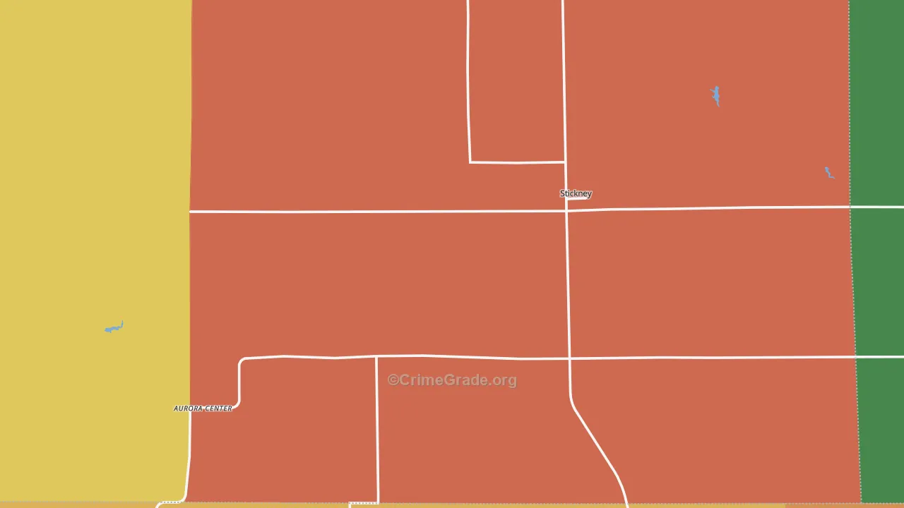 Stickney, SD Map of Drug-Related Crime Rates