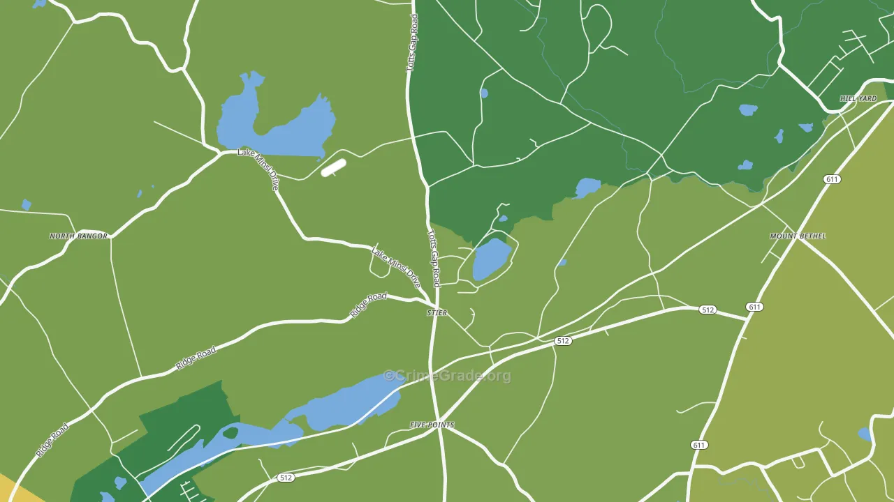 Stier, PA Map of Drug-Related Crime Rates