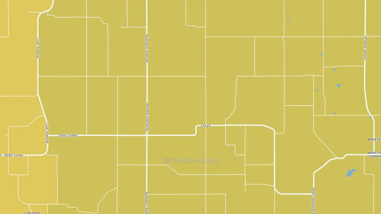 Stiles, IA Map of Drug-Related Crime Rates