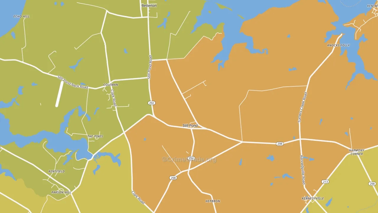Still Pond, MD Map of Drug-Related Crime Rates