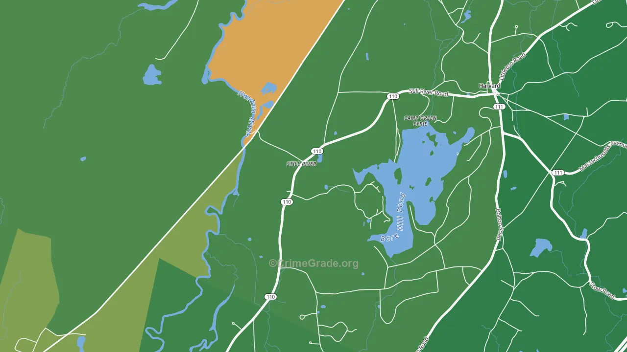Still River, MA Map of Drug-Related Crime Rates
