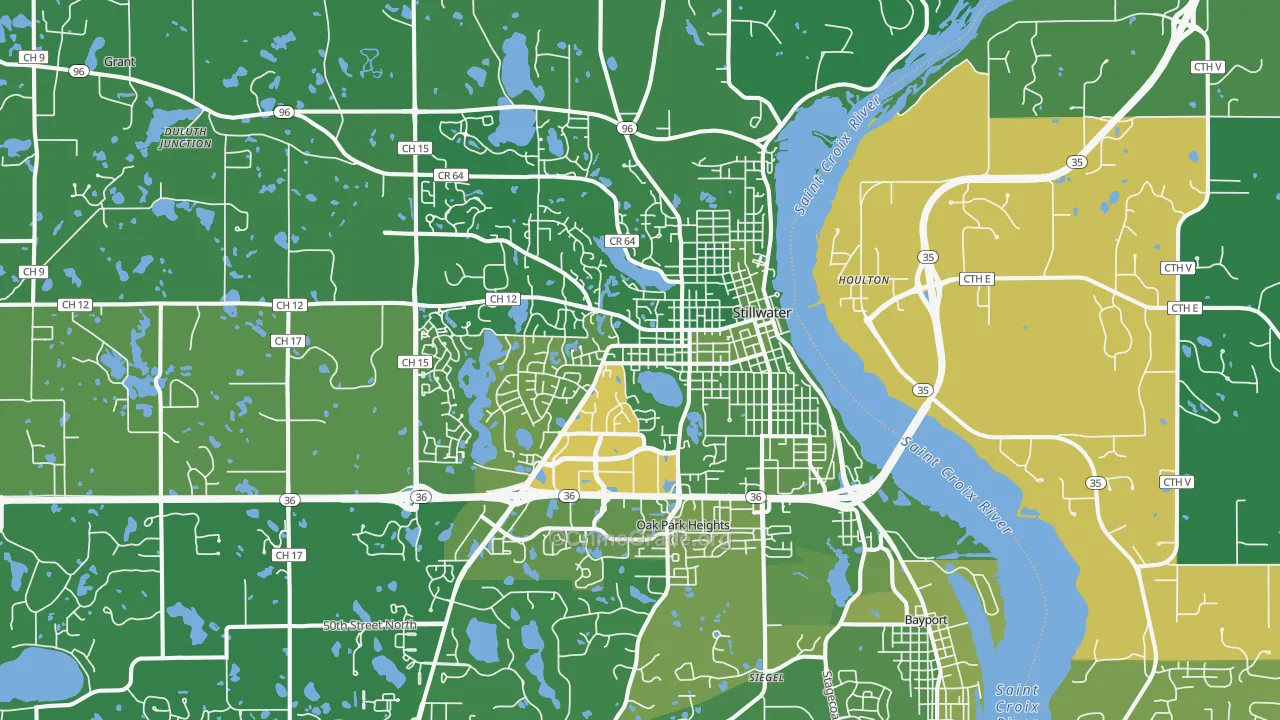 Stillwater, MN Map of Drug-Related Crime Rates