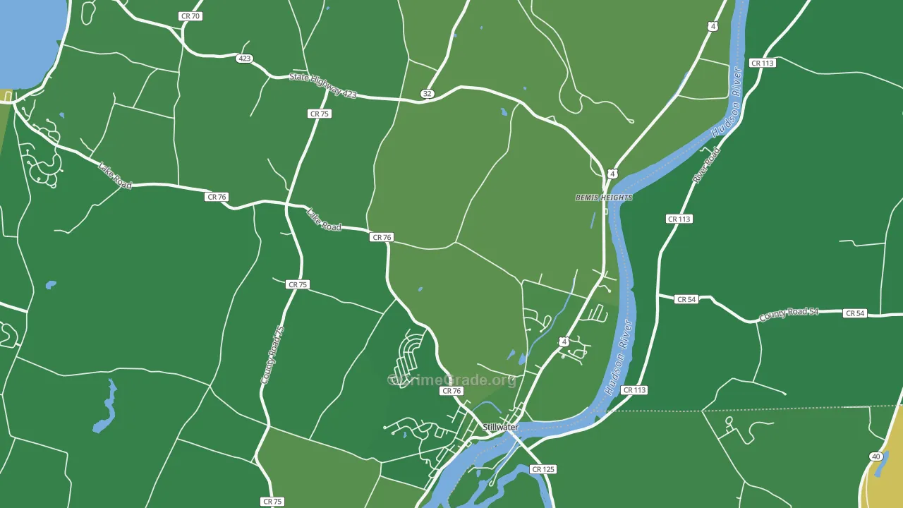 Stillwater, NY Map of Drug-Related Crime Rates