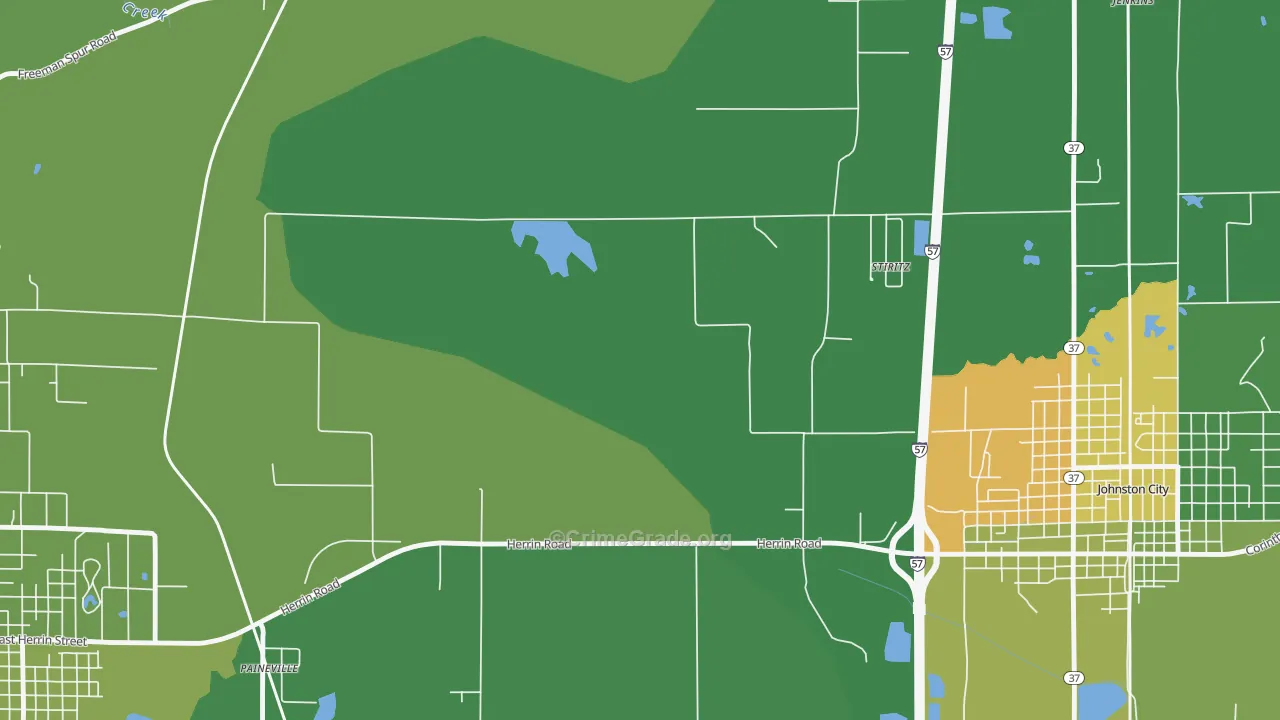 Stiritz, IL Map of Drug-Related Crime Rates