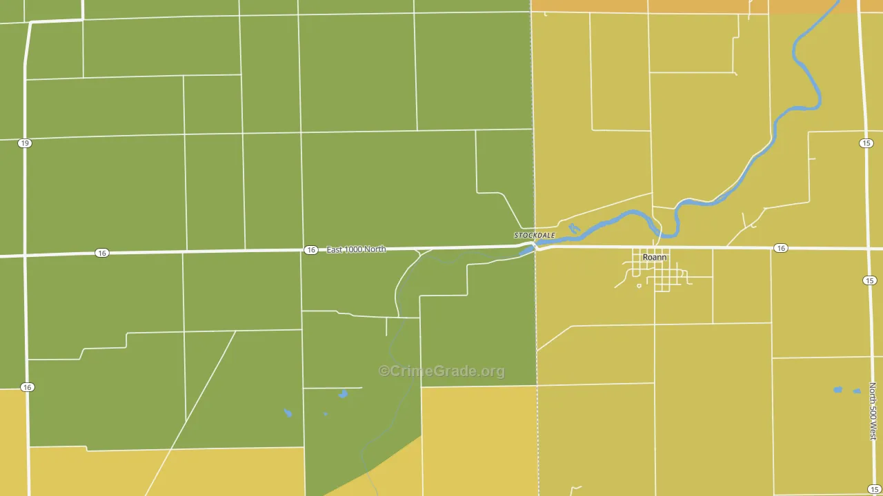 Stockdale, IN Map of Drug-Related Crime Rates