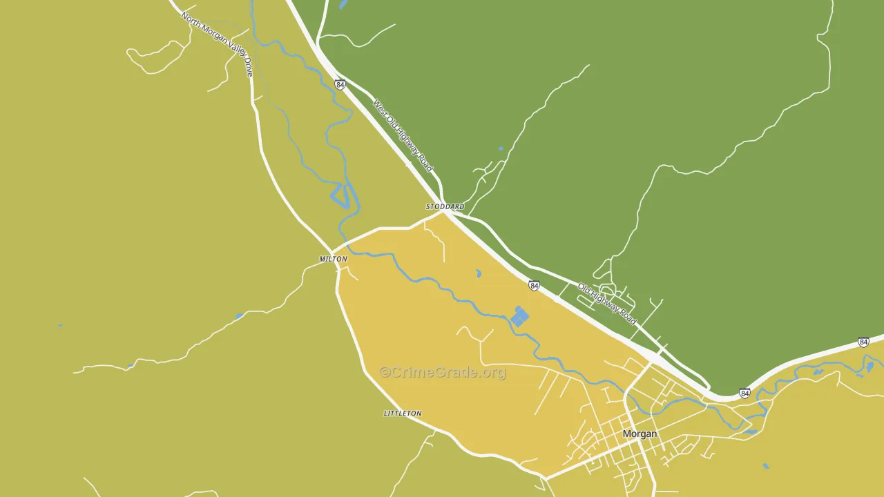 Stoddard, UT Map of Drug-Related Crime Rates