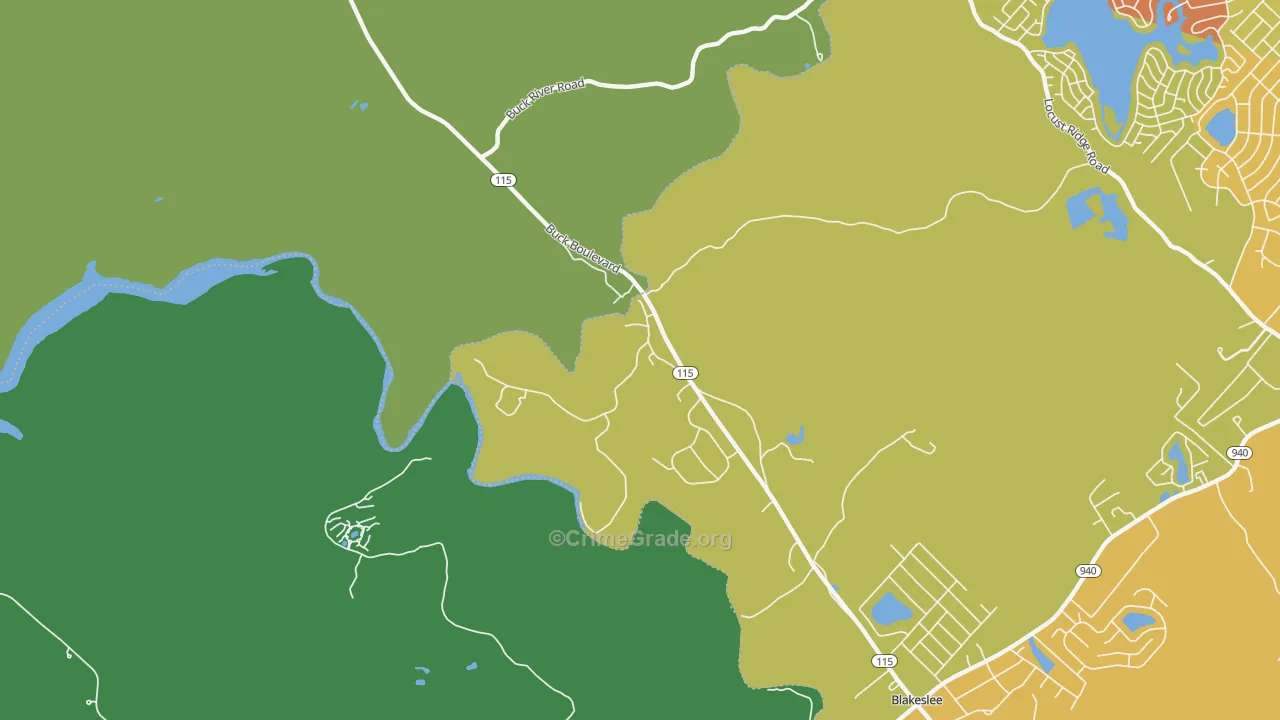 Stoddartsville, PA Map of Drug-Related Crime Rates