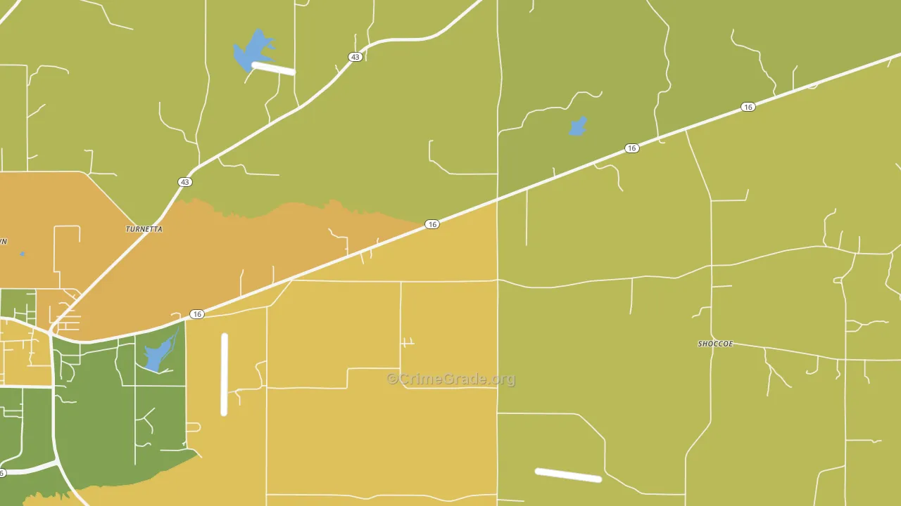 Stokes, MS Map of Drug-Related Crime Rates