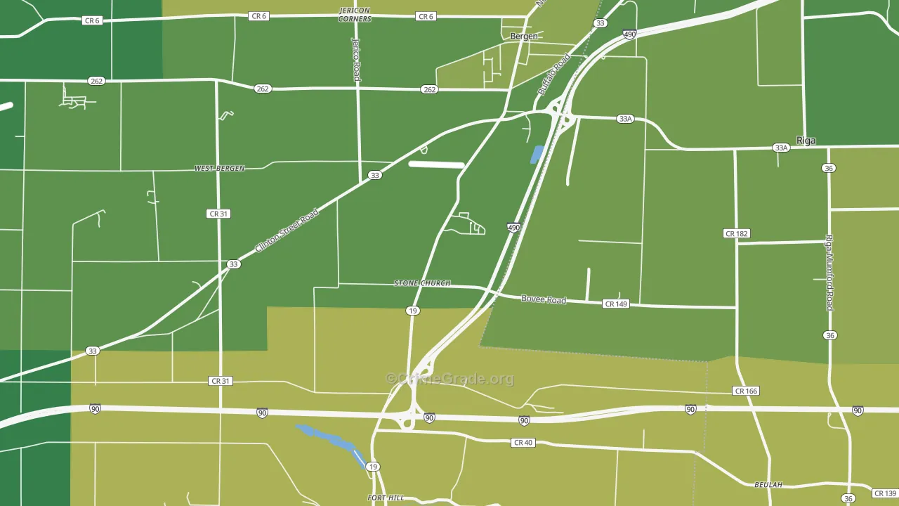 Stone Church, NY Map of Drug-Related Crime Rates
