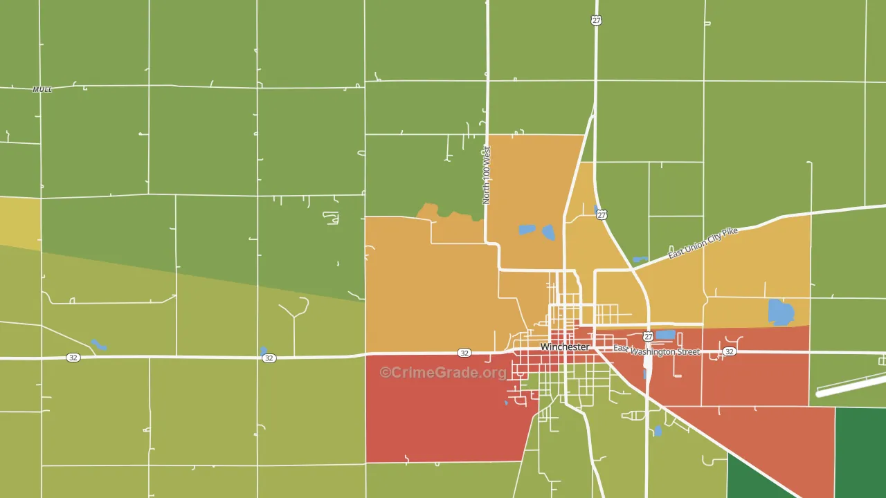 Stone, IN Map of Drug-Related Crime Rates