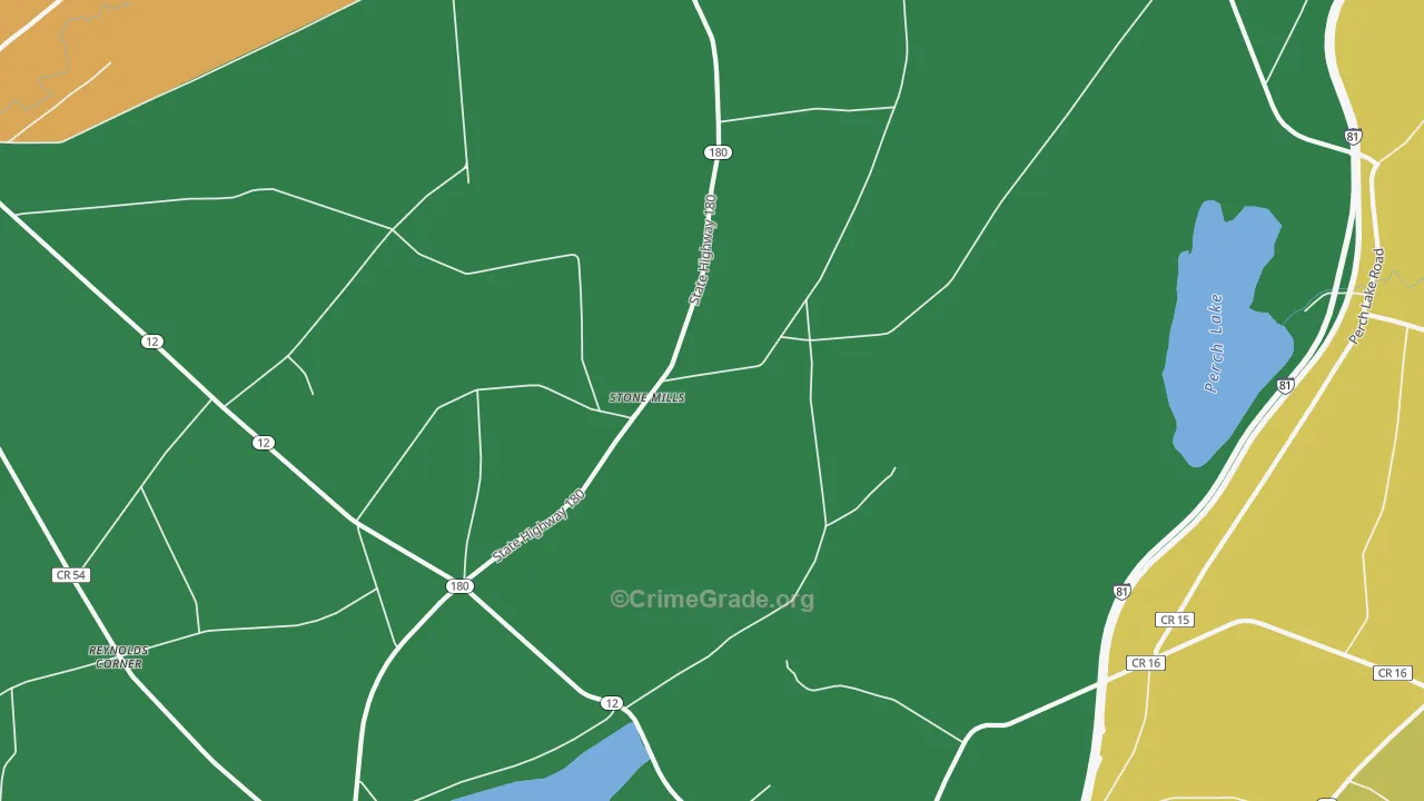 Stone Mills, NY Map of Drug-Related Crime Rates