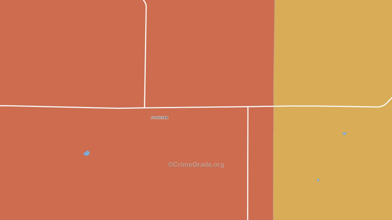 Stoneham, CO Map of Drug-Related Crime Rates