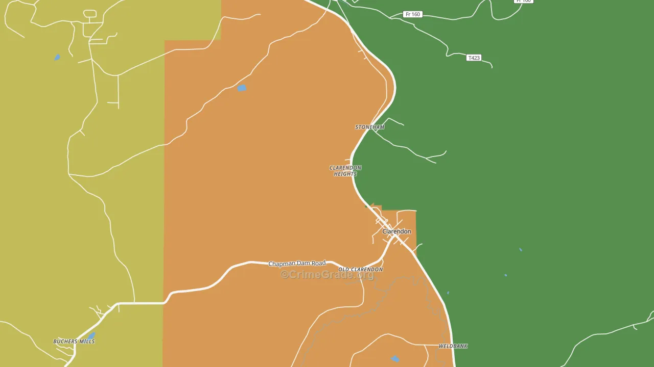 Stoneham, PA Map of Drug-Related Crime Rates